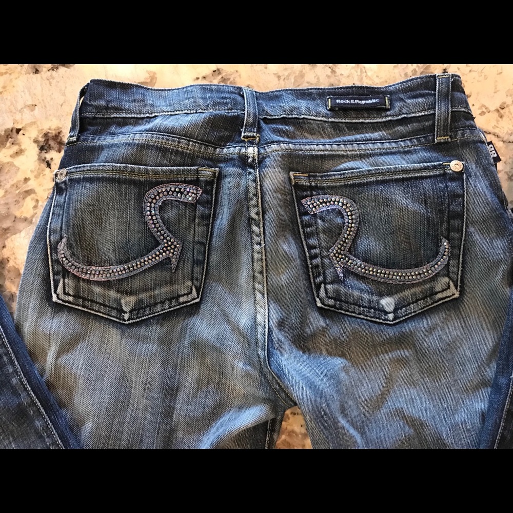 Rock & Republic Jeans with Swarovski crystals